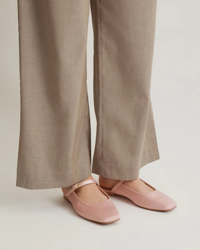 BALLET Women Sammy dress flats blush satin jomercer BALLET Women Sammy dress flats blush satin jomercer