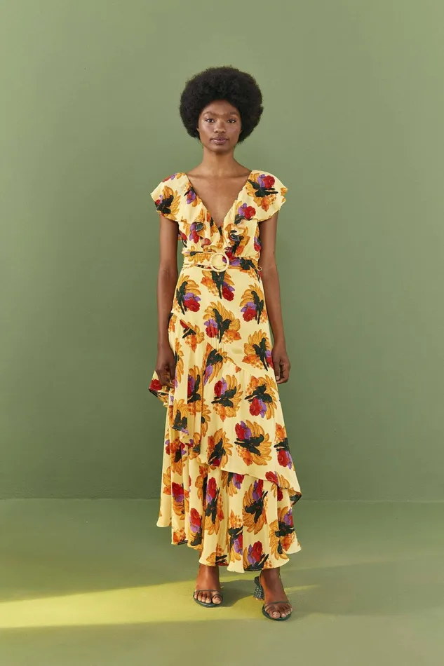 Banana Nest Midi Dress Women Farm Rio Midi Dresses