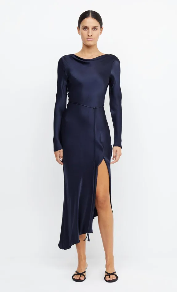Bec Bridge Bridesmaids Dresses MOON DANCE LONG SLEEVE MAXI DRESS Ink 8211 Women