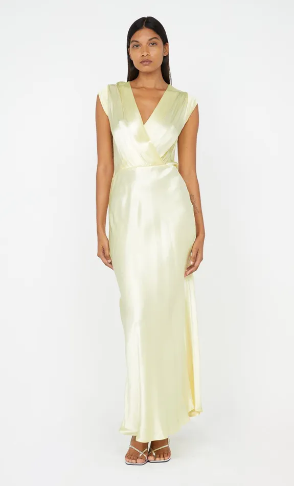 Bec Bridge Bridesmaids Dresses MOON DANCE MAXI DRESS Ice Yellow 8211 Women
