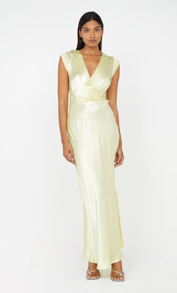 Bec Bridge Bridesmaids Dresses MOON DANCE MAXI DRESS Ice Yellow 8211 Women