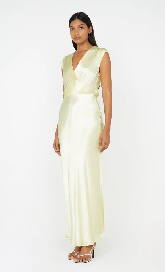 Bec Bridge Bridesmaids Dresses MOON DANCE MAXI DRESS Ice Yellow 8211 Women