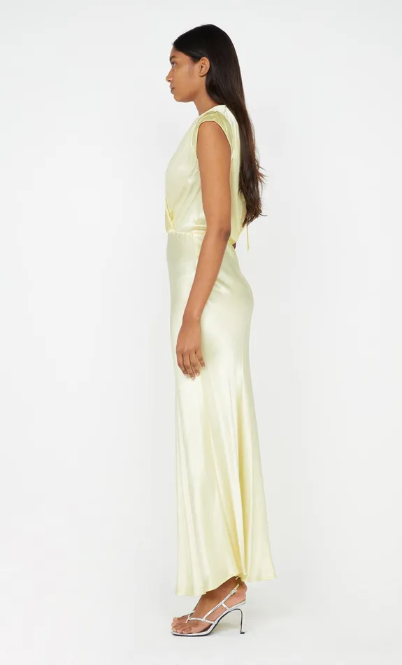 Bec Bridge Bridesmaids Dresses MOON DANCE MAXI DRESS Ice Yellow 8211 Women
