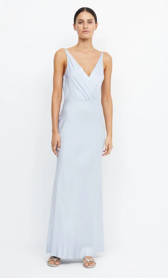 Bec Bridge Dresses ADORE V MAXI DRESS Dusty Blue 8211 Women