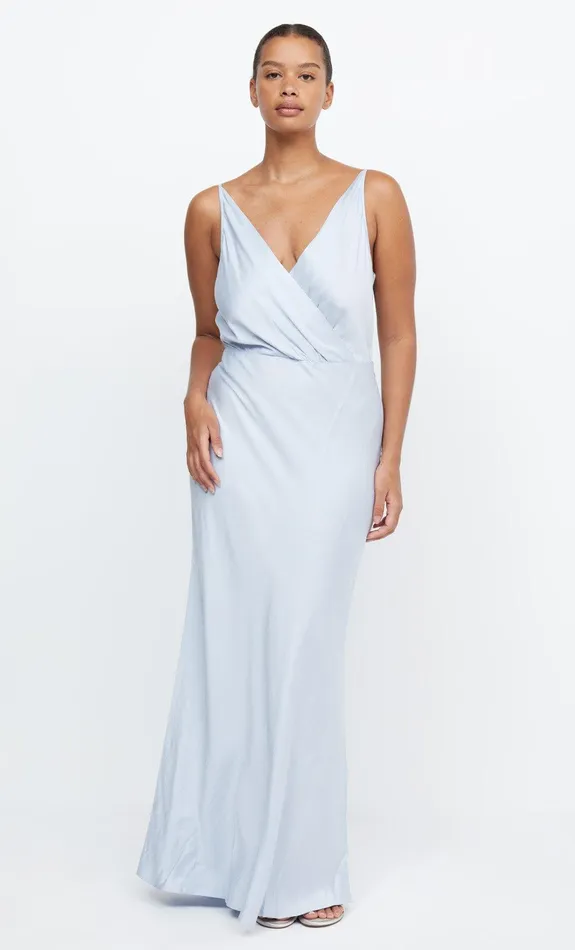 Bec Bridge Dresses ADORE V MAXI DRESS Dusty Blue 8211 Women