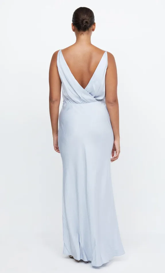 Bec Bridge Dresses ADORE V MAXI DRESS Dusty Blue 8211 Women