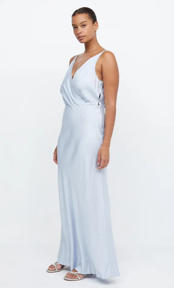 Bec Bridge Dresses ADORE V MAXI DRESS Dusty Blue 8211 Women