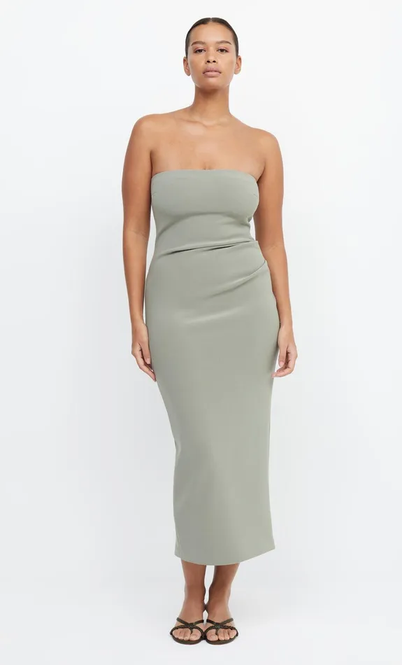Bec Bridge Dresses BE MINE STRAPLESS MIDI DRESS Sage 8211 Women