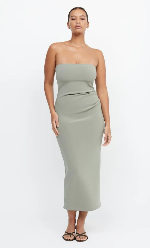 Bec Bridge Dresses BE MINE STRAPLESS MIDI DRESS Sage 8211 Women