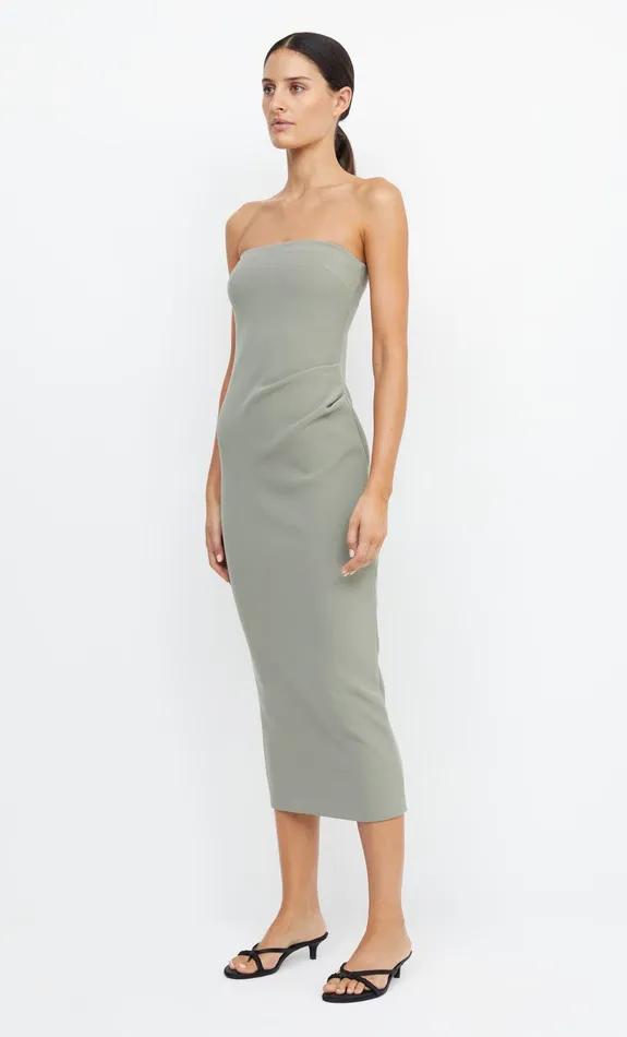 Bec Bridge Dresses BE MINE STRAPLESS MIDI DRESS Sage 8211 Women