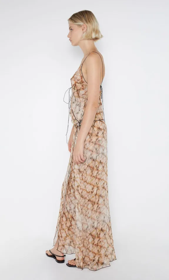 Bec Bridge Dresses CIEL WRAP MAXI DRESS Geo Shibori 8211 Women