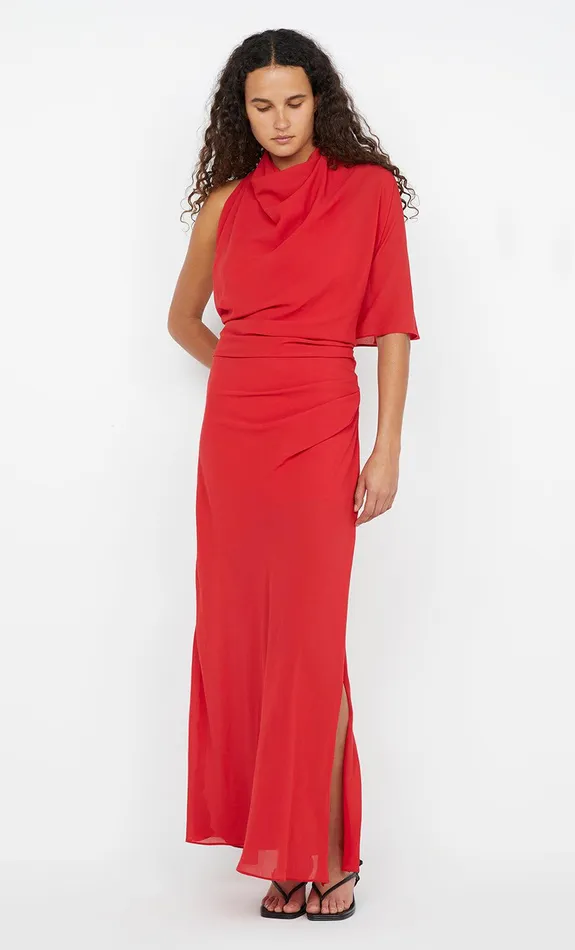 Bec Bridge Dresses CLARICE DRAPE DRESS Rouge 8211 Women