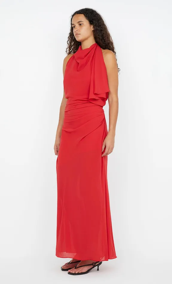 Bec Bridge Dresses CLARICE DRAPE DRESS Rouge 8211 Women
