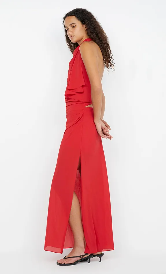 Bec Bridge Dresses CLARICE DRAPE DRESS Rouge 8211 Women