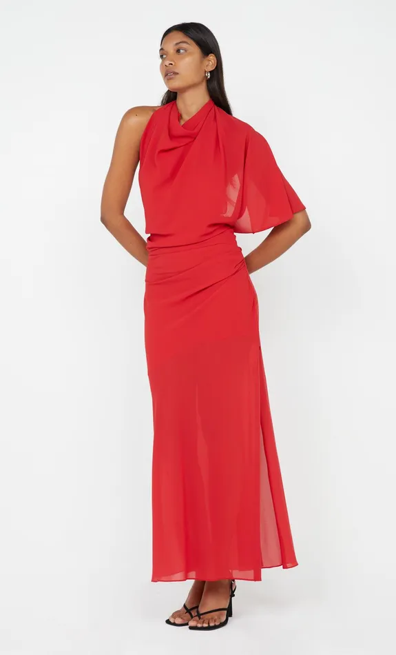 Bec Bridge Dresses CLARICE DRAPE DRESS Rouge 8211 Women