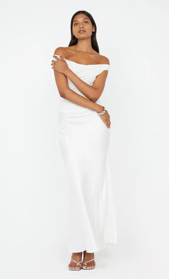 Bec Bridge Dresses ELEAH OFF SHOULDER DRESS White 8211 Women