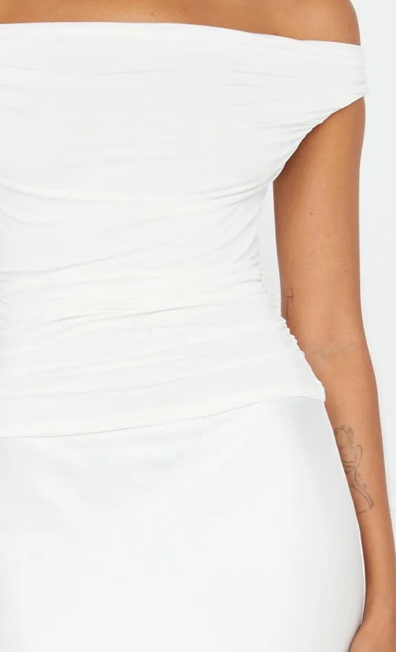 Bec Bridge Dresses ELEAH OFF SHOULDER DRESS White 8211 Women