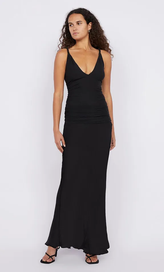 Bec Bridge Dresses ESTELLA V NECK DRESS Black 8211 Women