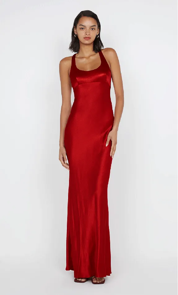 Bec Bridge Dresses MAXINA CROSSOVER DRESS Rouge 8211 Women