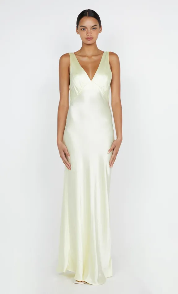 Bec Bridge Dresses MOON DANCE VERONA DRESS Ice Yellow 8211 Women