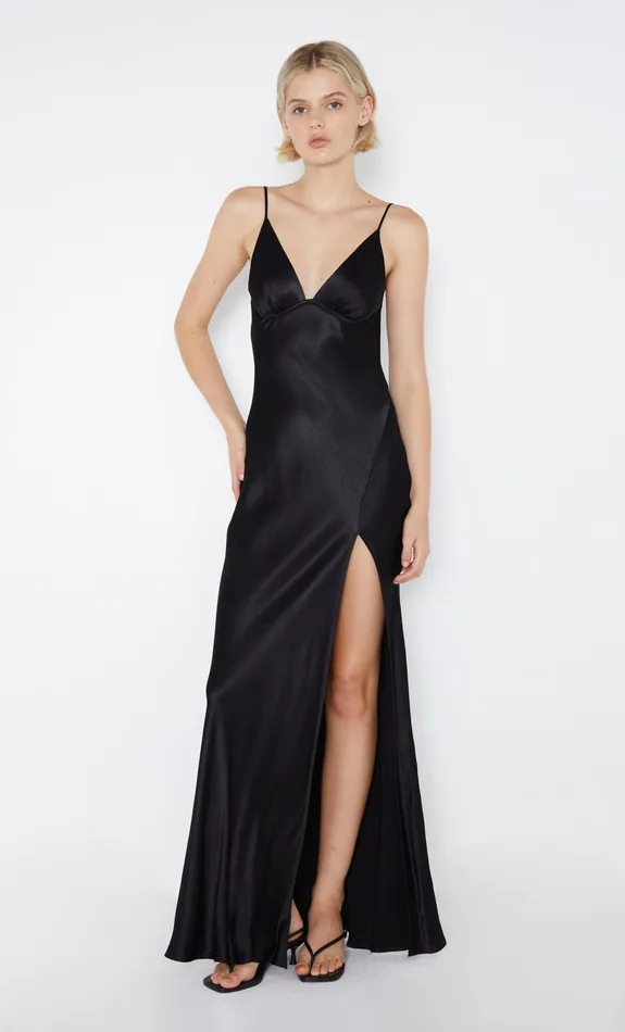 Bec Bridge Dresses REN SPLIT MAXI DRESS Black 8211 Women