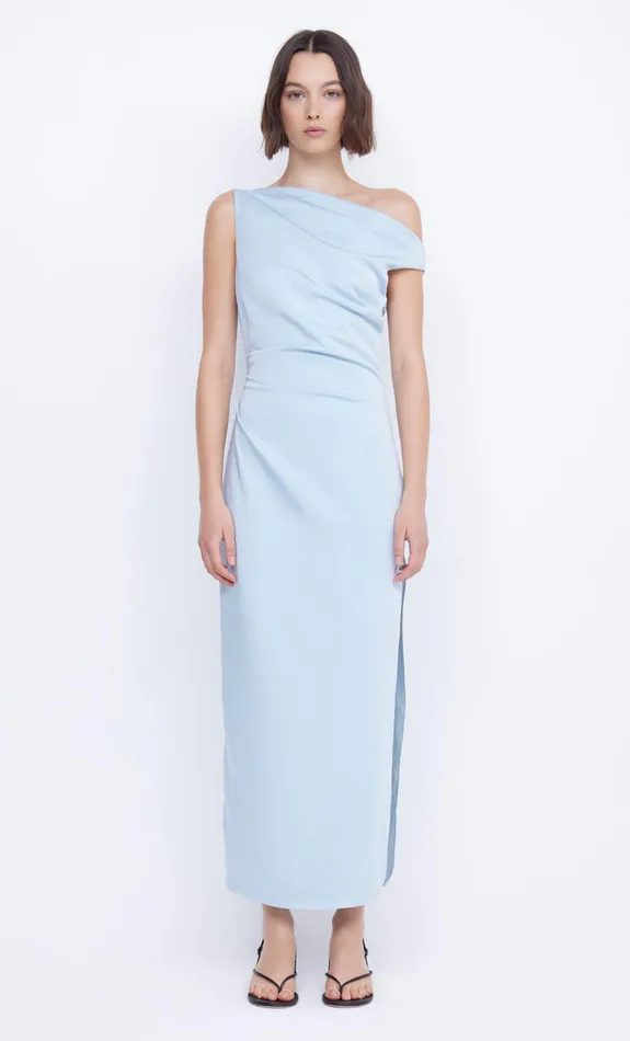 Bec Bridge Dresses ROCHELLE ASYM MIDI DRESS Dolphin Blue 8211 Women
