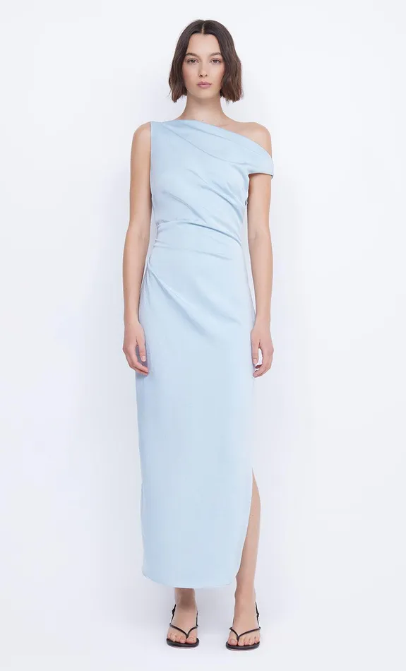 Bec Bridge Dresses ROCHELLE ASYM MIDI DRESS Dolphin Blue 8211 Women