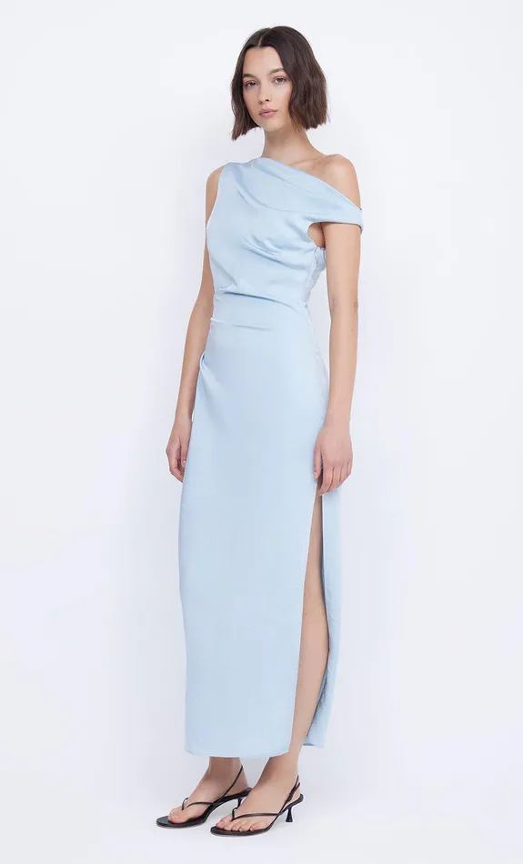 Bec Bridge Dresses ROCHELLE ASYM MIDI DRESS Dolphin Blue 8211 Women