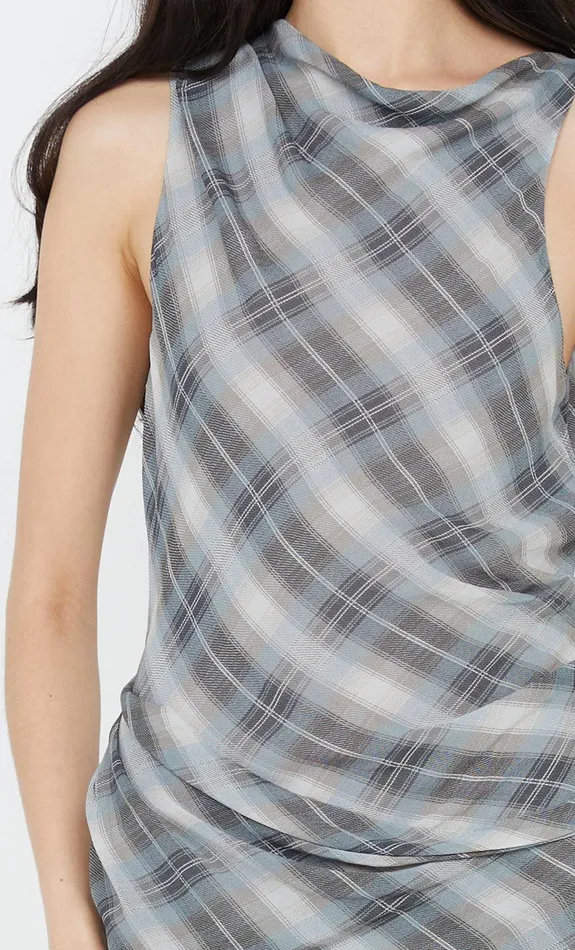 Bec Bridge Dresses SEANNA MINI DRESS Storm Check 8211 Women
