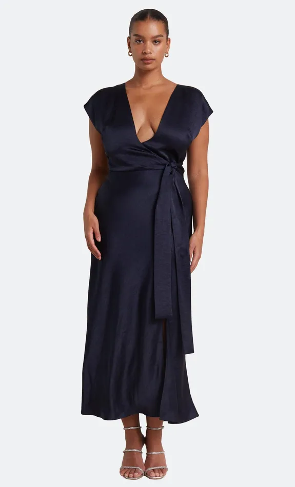 Bec Bridge Dresses THE DREAMER WRAP DRESS Ink 8211 Women