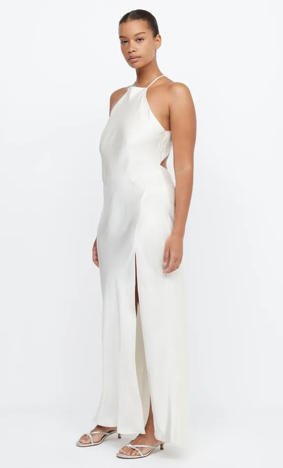 Bec Bridge Event Wear Dresses ADORE HALTER MAXI DRESS Cream 8211 Women