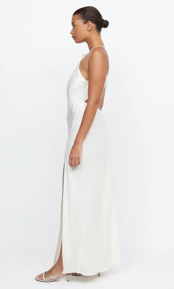 Bec Bridge Event Wear Dresses ADORE HALTER MAXI DRESS Cream 8211 Women