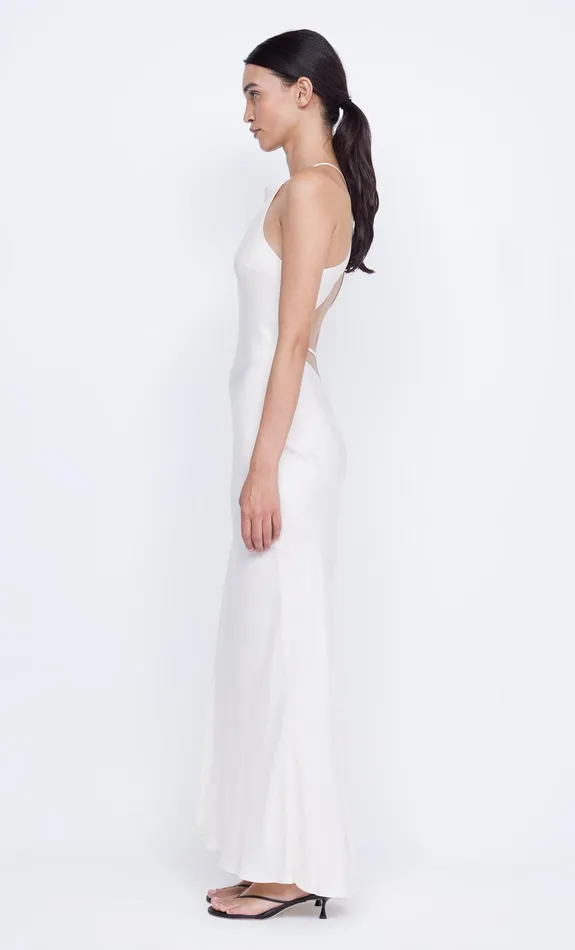 Bec Bridge Event Wear Dresses ADORE HALTER MAXI DRESS Cream 8211 Women