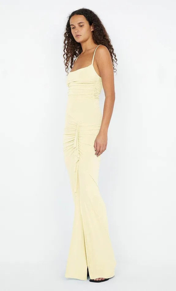Bec Bridge Event Wear Dresses GRETA RUFFLE DRESS Butter 8211 Women
