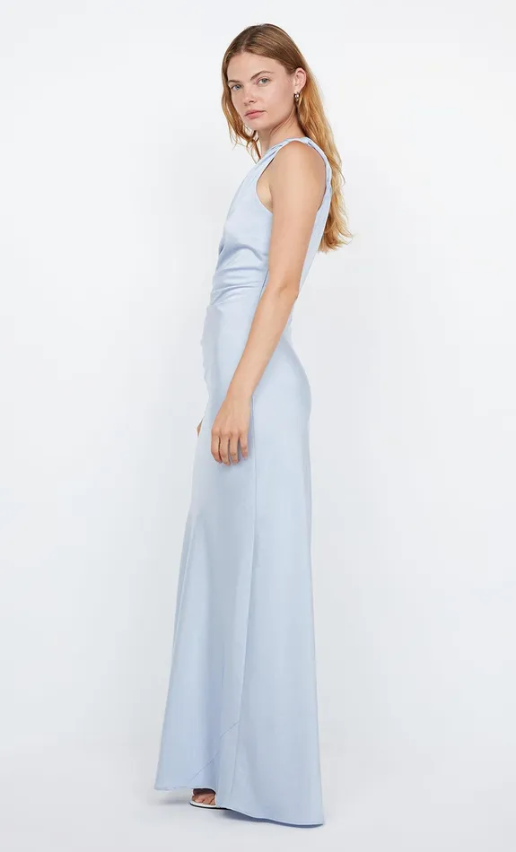 Bec Bridge Event Wear Dresses LUNETTA ASYM DRESS Dusty Blue 8211 Women