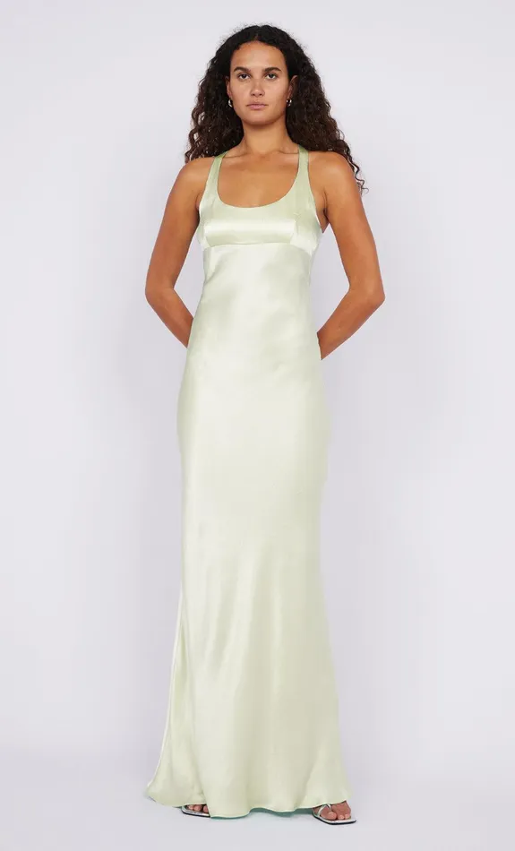 Bec Bridge Maxi Dresses MAXINA CROSSOVER DRESS Ice Yellow 8211 Women