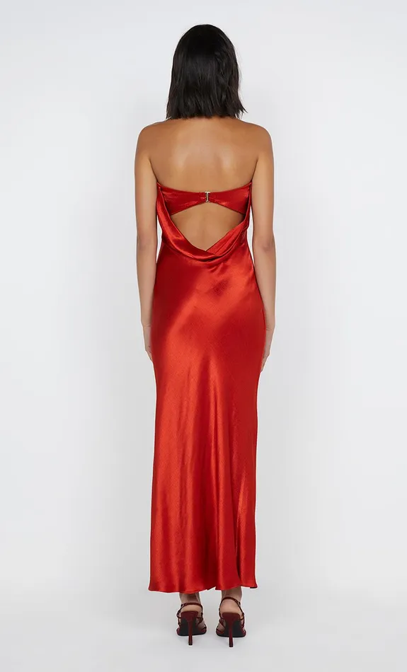 Bec Bridge Maxi Dresses MOON DANCE STRAPLESS DRESS Crimson 8211 Women