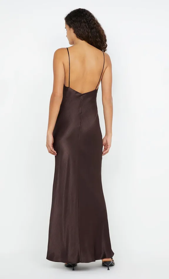 Bec Bridge Maxi Dresses MOON DANCE V MAXI DRESS Dark Chocolate 8211 Women