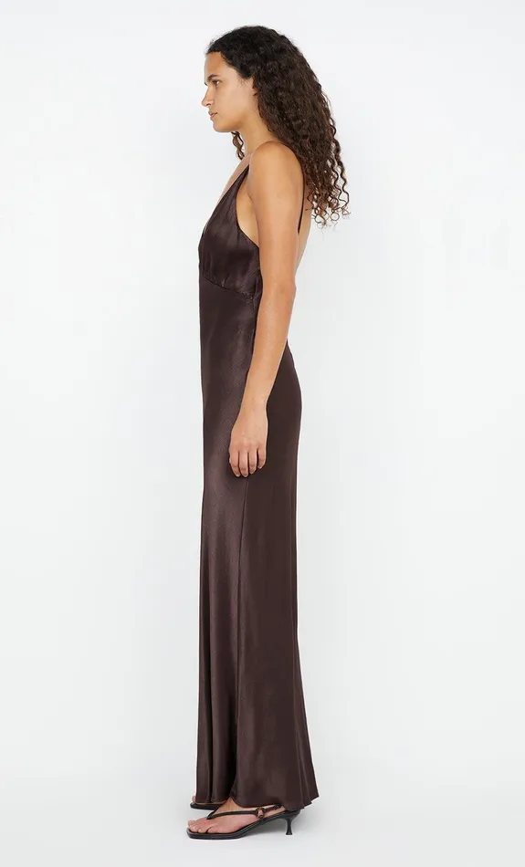 Bec Bridge Maxi Dresses MOON DANCE V MAXI DRESS Dark Chocolate 8211 Women