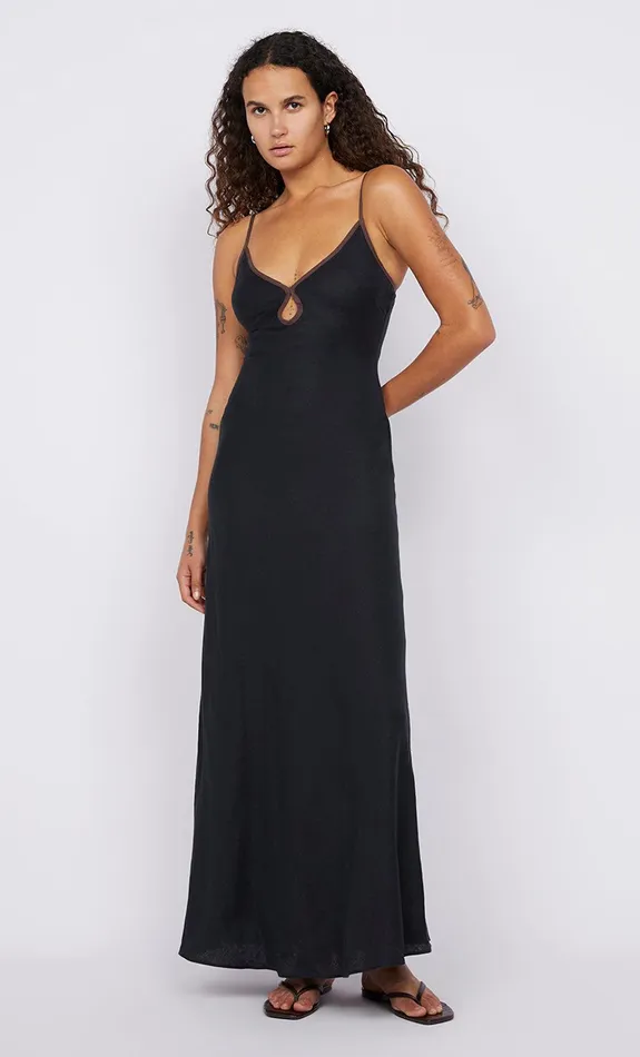 Bec Bridge Maxi Dresses OTTILIE KEYHOLE DRESS Blackchocolate 8211 Women