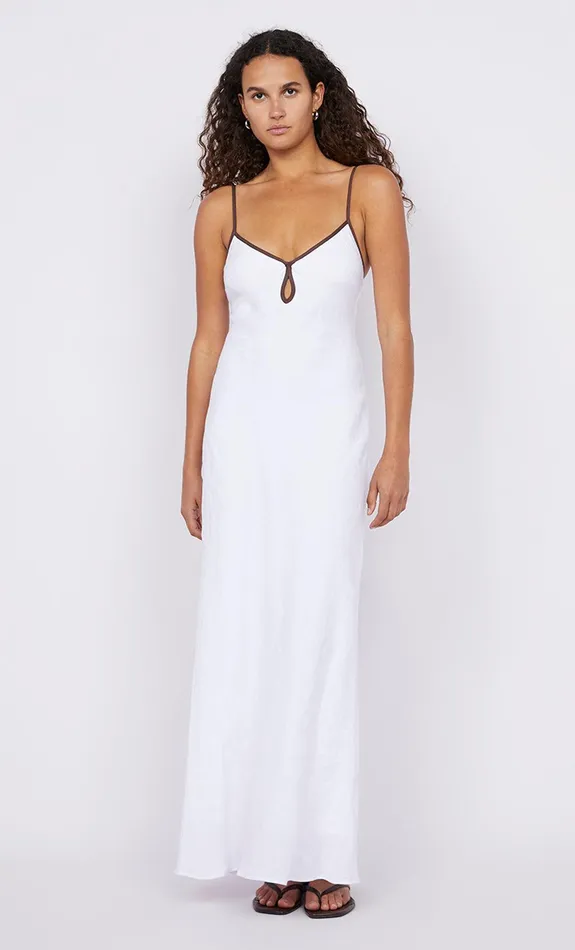 Bec Bridge Maxi Dresses OTTILIE KEYHOLE DRESS Whitechocolate 8211 Women