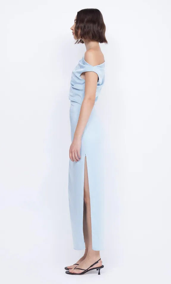 Bec Bridge Midi Dresses ROCHELLE ASYM MIDI DRESS Dolphin Blue 8211 Women