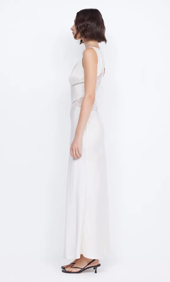 Bec Bridge Prom Dresses JULIETTE V NECK MAXI DRESS Ivory 8211 Women