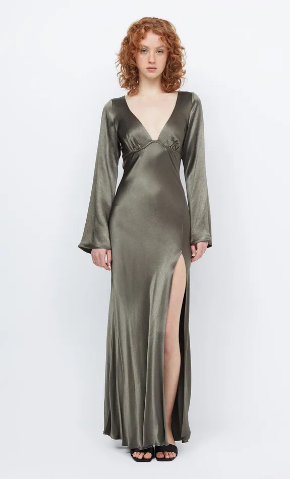 Bec Bridge Prom Dresses REN LONG SLEEVE MAXI DRESS Dark Willow 8211 Women