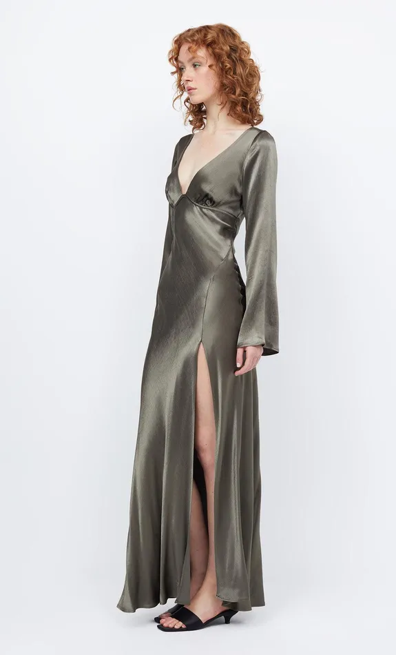 Bec Bridge Prom Dresses REN LONG SLEEVE MAXI DRESS Dark Willow 8211 Women