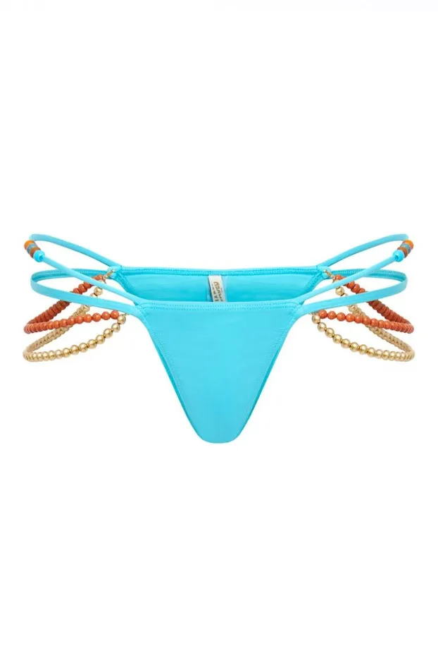 Bikini Bottoms Women Jaded London Aurora Micro Bikini Bottoms With Beaded Trim