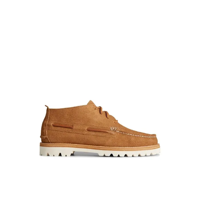 Boots Men Sperry Authentic Original Vibram Suede Chukka Medium Beige