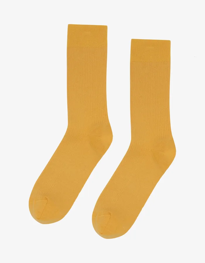 Classic Organic Sock 8211 Burned Yellow Men Socks Colorfulstandard