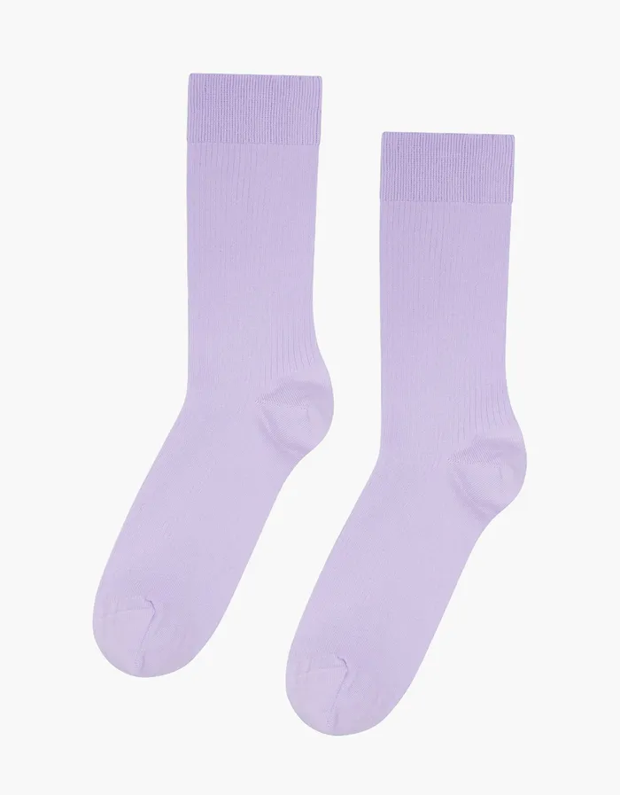 Classic Organic Sock 8211 Soft Lavender Socks Colorfulstandard Men