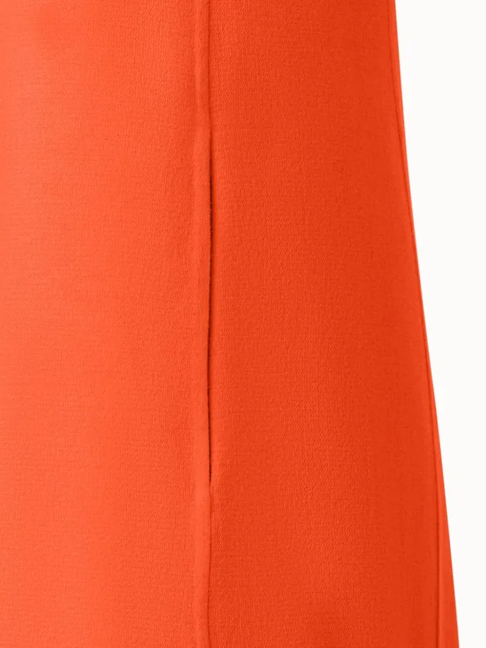Cotton Silk Stretch DoubleFace Shirt Dress Coral Women Akris Dresses